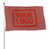 Custom Copper Rose Orange Red Flag