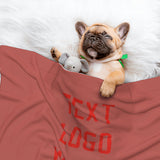 Custom Copper Rose Orange Red Pet Blanket