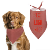 Custom Copper Rose Orange Red Pet Scarf