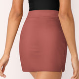 Custom Copper Rose Orange Red A-Line Skort
