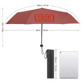 Custom Copper Rose Orange Red Automatic Umbrella