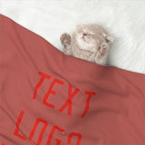 Custom Copper Rose Orange Red Pet Blanket
