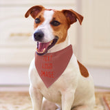 Custom Copper Rose Orange Red Pet Scarf