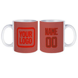 Custom Copper Rose Coral Red Mug