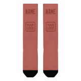 Custom Copper Rose Coral Red Knee-High Sock