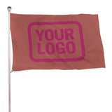 Custom Copper Rose Pink Flag