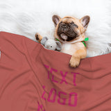 Custom Copper Rose Pink Pet Blanket