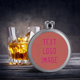Custom Copper Rose Pink Hip Flask