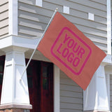 Custom Copper Rose Pink Flag
