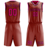 Custom Copper Rose Pink Basketball Set