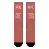 Custom Copper Rose Light Pink Knee-High Sock