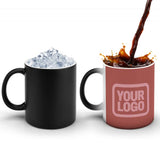 Custom Copper Rose Light Pink Magic Mug