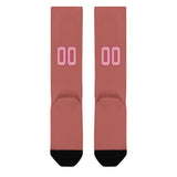 Custom Copper Rose Light Pink Knee-High Sock