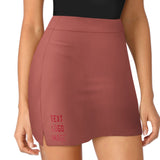 Custom Copper Rose Red A-Line Skort