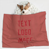 Custom Copper Rose Red Pet Blanket