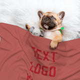 Custom Copper Rose Red Pet Blanket