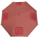 Custom Copper Rose Red Automatic Umbrella