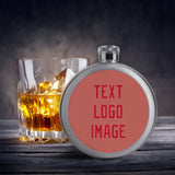 Custom Copper Rose Red Hip Flask
