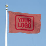 Custom Copper Rose Red Flag