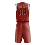 Custom Copper Rose Red Basketball Set