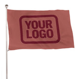 Custom Copper Rose Crimson Red Flag