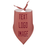 Custom Copper Rose Crimson Red Pet Scarf