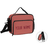 Custom Copper Rose Crimson Red Lunch Bag