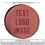 Custom Copper Rose Crimson Red Truck Tires