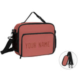 Custom Copper Rose Coral Red Lunch Bag