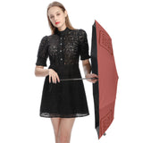 Custom Copper Rose Coral Red Automatic Umbrella