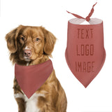 Custom Copper Rose Coral Red Pet Scarf