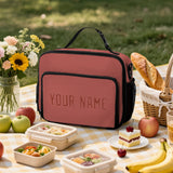Custom Copper Rose Coral Red Lunch Bag