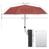 Custom Copper Rose Coral Red Automatic Umbrella