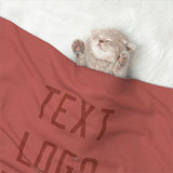 Custom Copper Rose Coral Red Pet Blanket