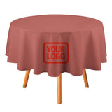 Custom Copper Rose Orange Red Round Table Cloth