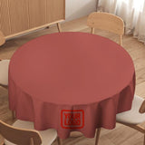 Custom Copper Rose Orange Red Round Table Cloth