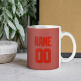 Custom Copper Rose Orange Red Mug