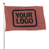 Custom Copper Rose Black Flag