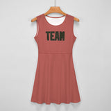 Custom Copper Rose Olive Cheerleader Dress