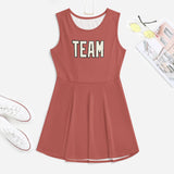 Custom Copper Rose Cream Cheerleader Dress