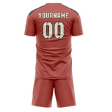 Custom Copper Rose Cream Soccer Jersey