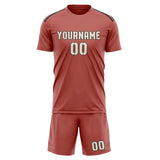 Custom Copper Rose Cream Soccer Jersey