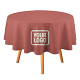 Custom Copper Rose Cream Round Table Cloth