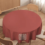 Custom Copper Rose Cream Round Table Cloth