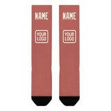 Custom Copper Rose Cream Knee-High Sock