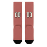 Custom Copper Rose Cream Knee-High Sock