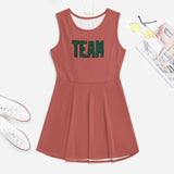 Custom Copper Rose Green Cheerleader Dress
