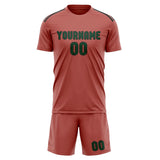Custom Copper Rose Green Soccer Jersey