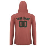 Custom Copper Rose Dark Green UV-Hoodie