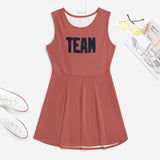 Custom Copper Rose Navy Cheerleader Dress